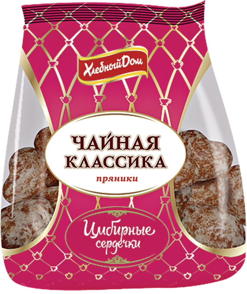Пряники ХЛЕБНЫЙ ДОМ Имбирные сердечки
